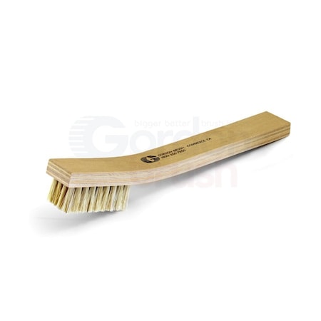 Gordon Brush 4 x 9 Row Hog Bristle and Plywood Handle Large Scratch Brush, PK12 36CKG